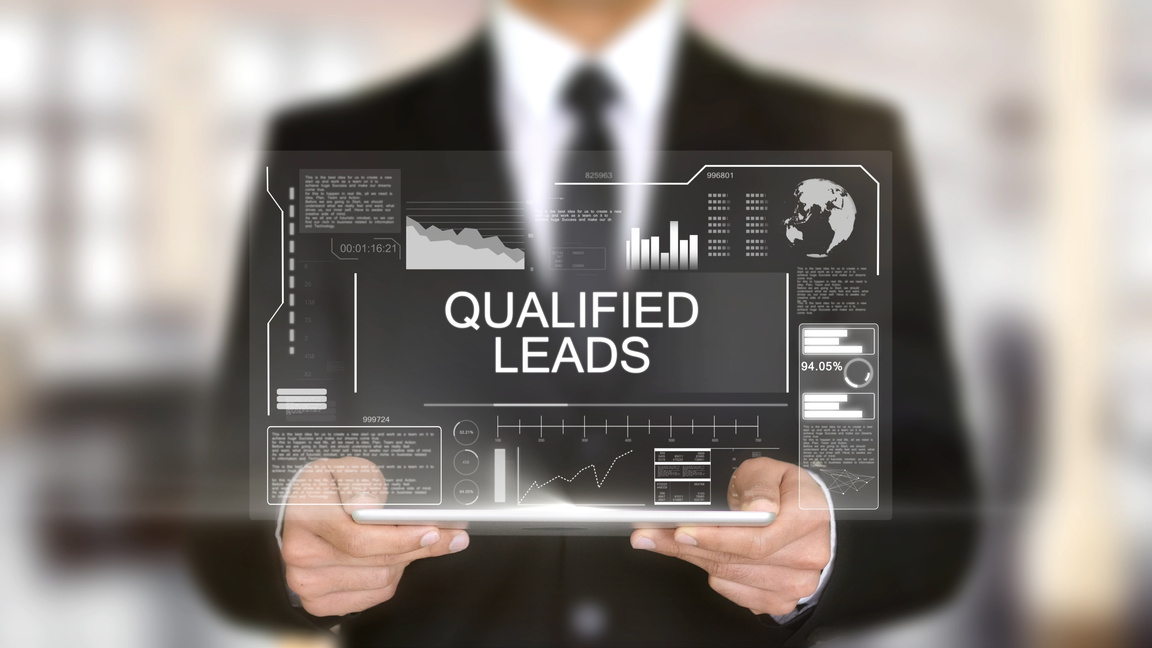 Qualified Leads, Hologram Futuristic Interface, Augmented Virtual Reality